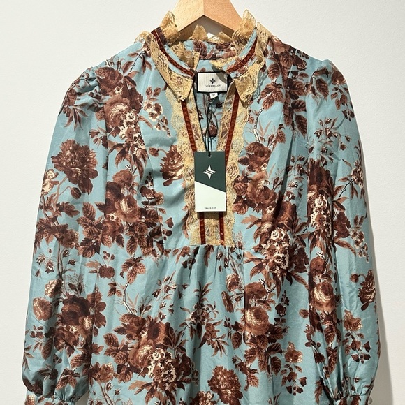 Tuckernuck NEW Robin's Egg Blue Victorian
Drop Waist Palmerston Dress Size M - Picture 4 of 12